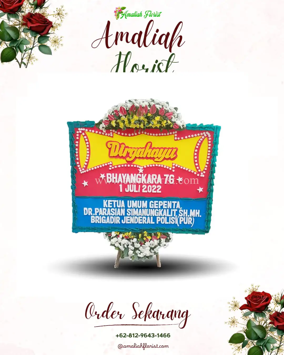 Papan Bunga HUT Ulang Tahun Kupangputat